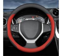 Funda De Volante De Coche Funda Volante Fibra Carbono para Suzuki para Vitara para Baleno para Celerio para Ciaz para Alto para Samurai(A Red)