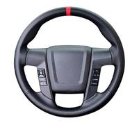 Funda De Volante De Coche para Ford para F150, para F 150, para SVT, para Raptor 2010, 2011, 2012, 2013 2014 Funda Volante Coche Cosida A Mano Cubierta De Volante(Gray Thread)
