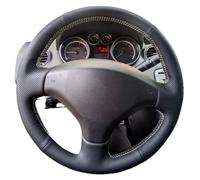 Funda de Volante de Coche para Peugeot 207 2006-2014 para Expert 2008-2016 para Partner 2009-2018 Funda Antideslizante Cuero Volante Coche(Red Blue Thread)