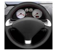 Funda De Volante De Coche para Peugeot 307 CC 2004-2009, 307 SW 2004-2009, 407, 407 SW 2004-2009 Fundas Volante Coche Cubierta De Volante(Red Blue Thread)
