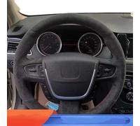 Funda de Volante de Coche para Peugeot 508 (2008-2011) para 508 SW (2011-2018) Funda Volante Cuero Sintético Trenzado Ante(Red Thread)