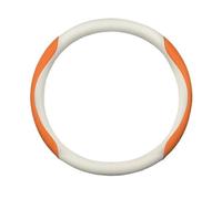 Funda De Volante De Coche para Suzuki para Vitara para Baleno para Celerio para Ciaz para Samurai Funda Volante Cuero Fibra Carbono para Coche(A Orange)