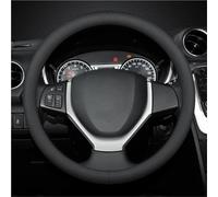 Funda De Volante De Coche para Suzuki para Vitara para Baleno para Ciaz para Samurai Funda Volante Cuero Transpirable Antideslizante(C Black)