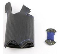 Funda de Volante de Cuero Negro Cosida a Mano para Citroën Berlingo (2008-2016), Jumpy (2009-2016), para Fiat Scudo (2010-2016) para Toyota Proace (2013-2016). Funda de Microfibra DIY.