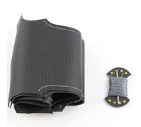 Funda de Volante de Cuero Negro Cosida a Mano para Citroën Berlingo (2008-2016), Jumpy (2009-2016), para Fiat Scudo (2010-2016) para Toyota Proace (2013-2016). Funda de Microfibra DIY.