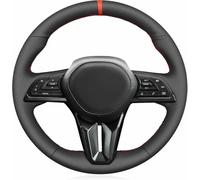 Funda de Volante de Cuero Negro Cosida a Mano, para Nissan GT-R GTR 2017-2024