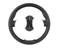 Funda de Volante de Cuero Negro Cosida a Mano para Seat León Cupra 2008-2012, Toledo Alhambra 2010-2015 y Altea 2008-2011.