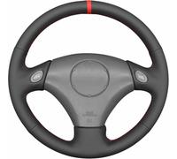 Funda de Volante de Cuero Negro Cosida a Mano, para Toyota Aristo 1998-2005