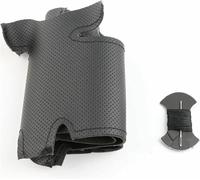 Funda de Volante de Cuero Negro para Toyota Corolla 2006-2010 para Matrix 2009 Funda Protectora de Volante de Coche Cosida a Mano