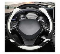 Funda de Volante de Fibra de Carbono para Coche Deportivo Toyota C-HR 2017, 2020, 2021, 2022 e Izoa 2018 y 2019 (Blanca)