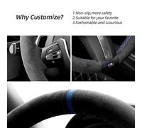 Funda de volante de punto para volante Alcantara para BMW F30 F31 F34 F10 F11 F07 F12 F13 X3 X4 X5 X6 F16 F20 F21 M135I 140I X1