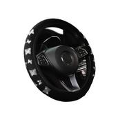 Funda De Volante De Tres Piezas con Mariposas Brillantes para Coche (sin Aro Interior), Funda De Freno Mano Funda De Manija. Accesorios Automóvil(Drakgray)