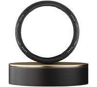 Funda de volante hueca de doble capa con agarre antideslizante de puntos 3D y perfil delgado para volantes de 38 cm de diámetro, adecuada para la mayoría de vehículos (D)