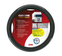 Funda de volante Lampa Chrome Strip, de Skeentex - XL - Ø 49/51 cm