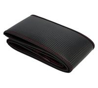 BC CORONA Funda de Volante Negra Carbono con Costura Roja Modelo Neofit Universal para Coche Ajuste
