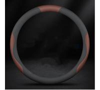 Funda de Volante para BMW 4 Serise Gran Coupé G26 2021-2023, Transpirable Suave Antideslizante Protector Cubierta Volante Coche Accesorios,Black-Brown-O-Shape