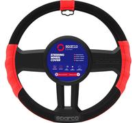 Funda De Volante Universal De Poliéster Negro Y Rojo Antideslizante SPARCO SPARC