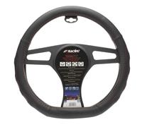 Funda De Volante Universal Para Auto Diámetro 37-39cm En Ecopiel Negra