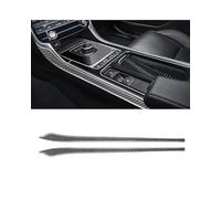 Funda decoración panel consola central Para Jaguar Para XE Para XF F-PACE 2016-2020 Accesorios Caja cambios control central Portavasos Embellecedor Tiras laterales Adhesivo Fibra carbono cubierta de p