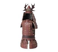 Funda decorativa para botella de vino, funda para botella de vino de Warring States - Funda de piel para botella de vino japonesa, decoración de vino de Halloween para la decoración del armario de
