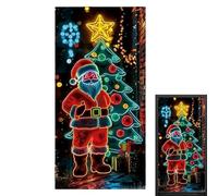 Funda Decorativa para Puerta De Entrada De Navidad - Fondo Estacional Plano 2D Fluorescente,Funda de Puerta Para Fiestas | Para Fotografía Exterior Hogar Cocina Fiesta