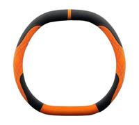 Funda del Volante Funda Cuero Gamuza Antideslizante para Volante Coche para KIA para EV3 para GT-Line para EV3 2023 2024 2025 Funda Protectora(Orange C)