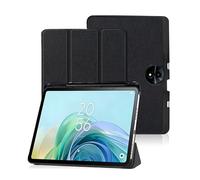Funda Delgada con Soporte Triple Plegable y Estuche para bolígrafo, Compatible con TCL NXTPAPER 11 Gen 2, Cubierta anticaída de 11" con Encendido/Apagado automático(Black)