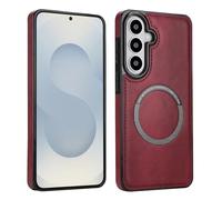 Funda delgada magnética de carga inalámbrica para Samsung Galaxy S26 Plus, funda híbrida delgada con anillo magnético para cargador inalámbrico, soporte magnético para coche y cartera, funda