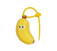 Funda delgada para cabezal de cepillo de dientes con cierre de clip, tapas antipolvo para cepillos de viaje, organizadores de estuche, funda esencial para cabezal de plátano reutilizable para baño, de