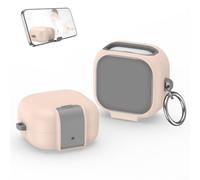 Funda delgada para Galaxy Buds 4 Pro para cubierta dura ultrafina, no voluminosa, fácil de acceder, color blanco (rosa)