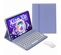 Funda delgada tipo folio con teclado y ratón inalámbrico, compatible con Lenovo Tab P12Pro (TB-Q706F/Q706Z), 12,6"