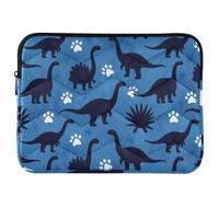 Funda delgada y ligera para portátil Hp Lenovo | Diseño de transporte interior portátil para mujer, diseño de dinosaurio, color azul oscuro
