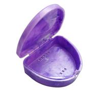 Funda dental delgada de ortodoncia, colores de mármol para retenedores, bandejas de blanqueamiento, dentaduras postizas y más (mármol morado)