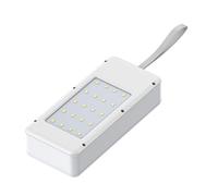 Funda desmontable de 21 ranuras 18650 Powerbanks USB C, puerto de carga rápida, soporte de batería 18650 con luz de camping, baterías externas sin soldadura
