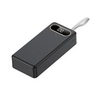 Funda desmontable de 21 ranuras 18650 Powerbanks USB C, puerto de carga rápida, soporte de batería 18650 con luz de camping, baterías externas sin soldadura