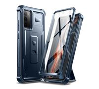 Funda Dexnor para Samsung Galaxy Note 20 5g, [Protector de pantalla integrado y soporte] Protección de grado militar a prueba de golpes para Samsung Galaxy Note 20, color azul nuevo