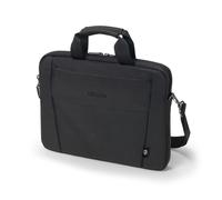 DICOTA Eco Slim Case Base 15-15,6 - Práctico maletín para portátil con Acolchado Protector, Negro