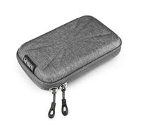 SUBBLIM Funda Disco Duro HDD Busines Case 2.5" Gris Doble Tirador Resistente Y Ligera Interior Reforzado