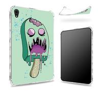Funda diseñada para iPad Air de 5ª generación 2022/iPad Air de 4ª generación 2020 de 10.9 pulgadas, parte trasera transparente con helado de zombi, protección de esquina de TPU suave y delgada a
