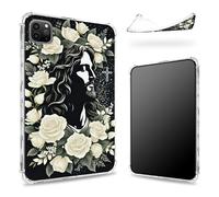 Funda diseñada para iPad Pro de 12.9 pulgadas, 6ª generación 2022/5ª generación 2021/4ª generación 2020, parte trasera transparente con fe Jesús, protección de esquina de TPU suave y delgada a prueba