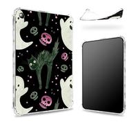 Funda diseñada para Kindle Fire HD 8 y Fire HD 8 Plus de 8 pulgadas (12ª generación 2022), parte trasera transparente con bonito gato asustado, protección de esquina de TPU suave y delgada a prueba de