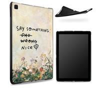 Funda diseñada para Samsung Galaxy Tab A7 Lite de 8.7 pulgadas 2021 (SM-T225/T220/T227), parte trasera de goma TPU mate con dicen que mancha bien, funda protectora de silicona suave a prueba de golpes
