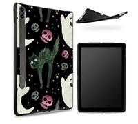 Funda diseñada para Samsung Galaxy Tab S6 de 10.5 pulgadas 2019 SM - T860/T865, parte trasera de goma TPU mate con bonito gato asustado, funda protectora delgada de silicona suave a prueba de golpes