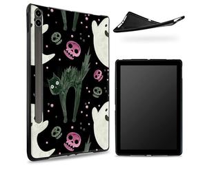 Funda diseñada para Samsung Galaxy Tab S6 de 10.5 pulgadas 2019 SM - T860/T865, parte trasera de goma TPU mate con bonito gato asustado, funda protectora delgada de silicona suave a prueba de golpes