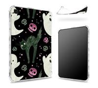 Funda diseñada para Samsung Galaxy Tab S6 Lite de 10.4 pulgadas 2022/2020, parte trasera transparente con bonito gato asustado, protección de esquina de TPU suave y delgada a prueba de golpes