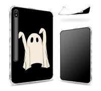 Funda diseñada para Samsung Galaxy Tab S8 Plus 2022/S7 FE 2021/S7 Plus 2020 de 12.4 pulgadas con soporte para bolígrafo S, parte trasera transparente con fantasmas de baile, cubierta delgada de TPU