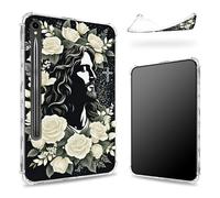 Funda diseñada para Samsung Galaxy Tab S9 FE 5G de 10.9 pulgadas 2023 con soporte para bolígrafo S, parte trasera transparente con Faith Jesus, funda delgada de TPU suave a prueba de golpes