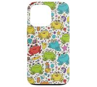 Funda Divertida con diseño de Rana para niños juguetones y Carcasa para iPhone 13 Pro