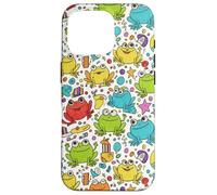 Funda Divertida con diseño de Rana para niños juguetones y Carcasa para iPhone 16 Pro