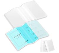 Funda doble para tarjeta de identificación A7, 150 × 107 mm, funda doble para tarjeta de control de presión arterial, tarjeta de seguridad social (12, 150 × 107 mm)